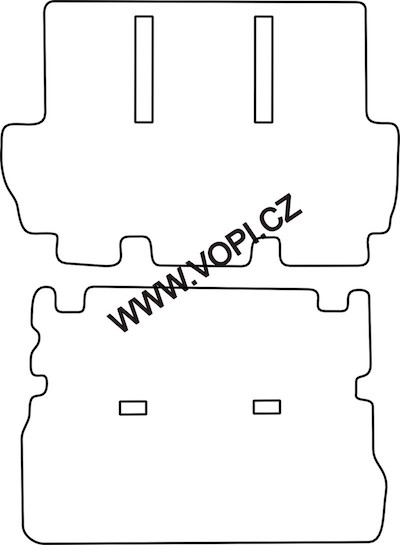 Autokoberce Mazda MPV zadní koberce 1996 -09/1999 2000  Colorfit (2822)